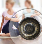 Tibetan Singing Bowl Set,Cooper Sound Bowls,Handmade Song Bowl for Meditation Yoga Stress Relief,Unique Gift,Diameter 8cm/12.5cm